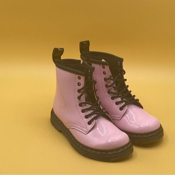 Dr. Martens Other - Dr. Martens Pink Combat Boots with Black Laces